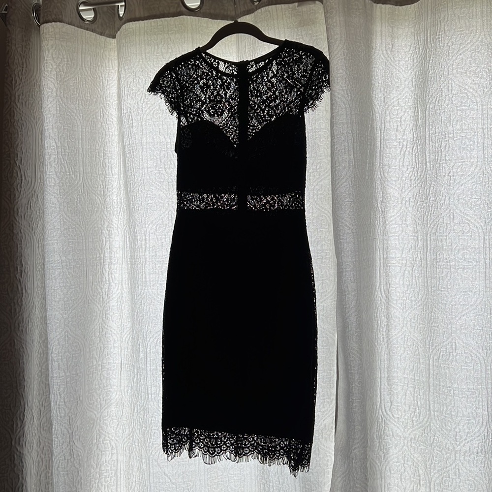 Black lace dress